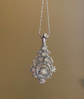 14K White .60ct Diamond Necklace